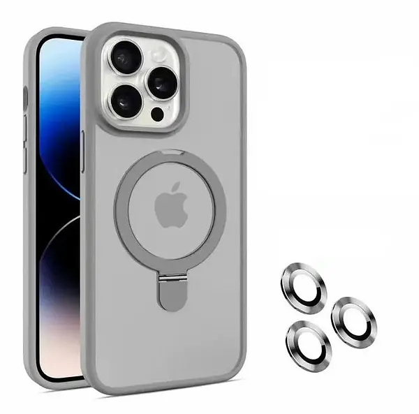 Case Magsafe Gris Mate Soporte Iphone 11pro+