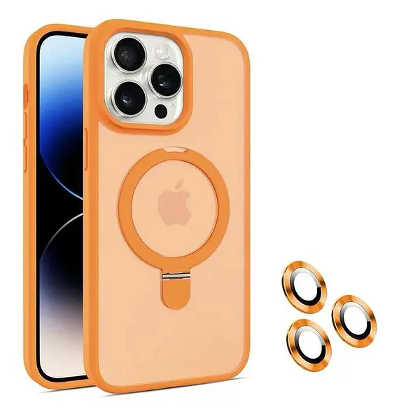 Case Magsafe Naranja Mate Soporte Iphone 11pro+
