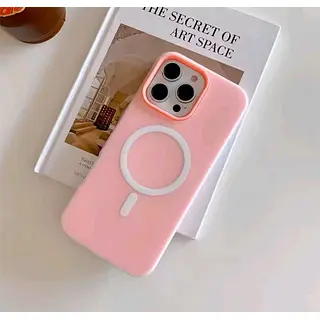 Case Rosado Oscuro Antishok Magsafe Mate Iphone 14pro+