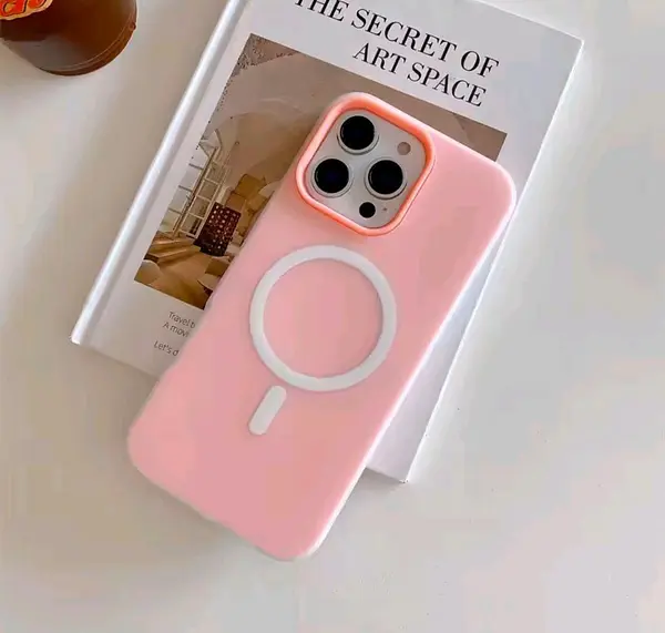 Case Rosado Antishok Magsafe Mate Iphone 15pro+