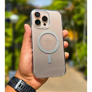 Case Transparente Degrade Gris Magsafe Iphone 15pro+