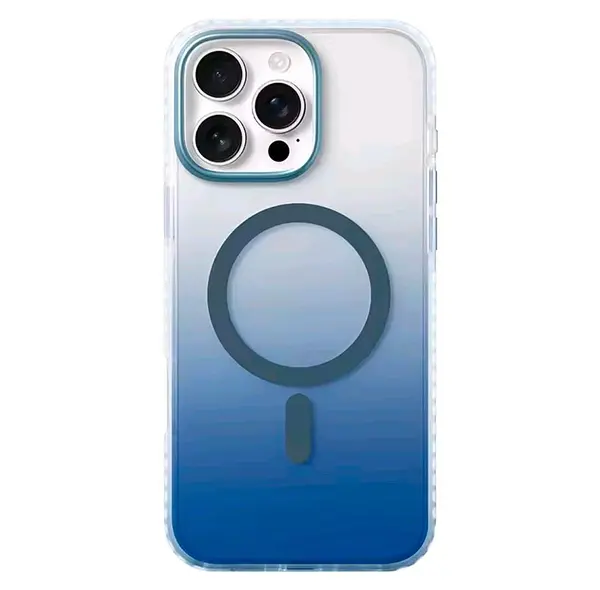 Case Borde Azul Mate Magsafe Iphone 16