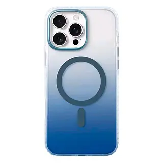 Case Borde Azul Mate Magsafe Iphone 14pro+