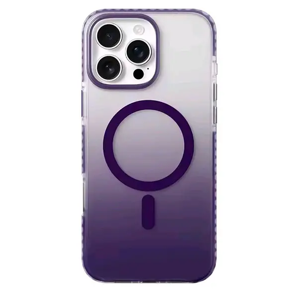 Case Borde Morado Mate Magsafe Iphone 13pro+