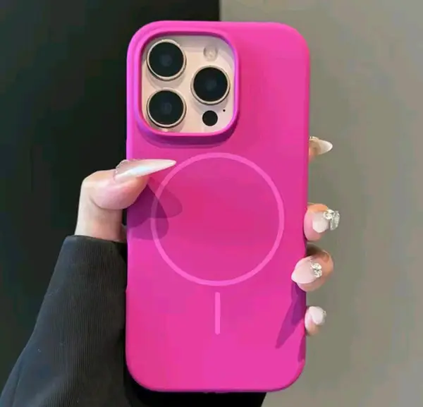 Silicon Case Magsafe Fucsia Iphone 16