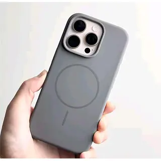 Silicon Case Magsafe Gris Iphone 15