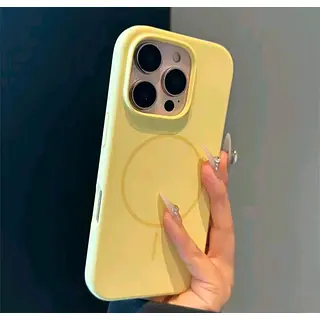 Silicon Case Magsafe Amarillo Iphone 13