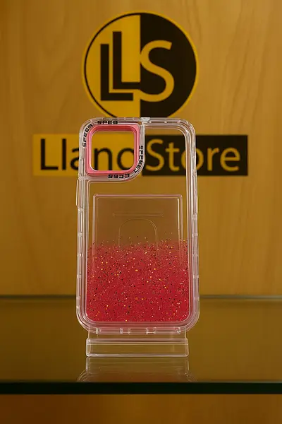 Case Transparente 360° Escarcha Rosado Iphone 16pro+